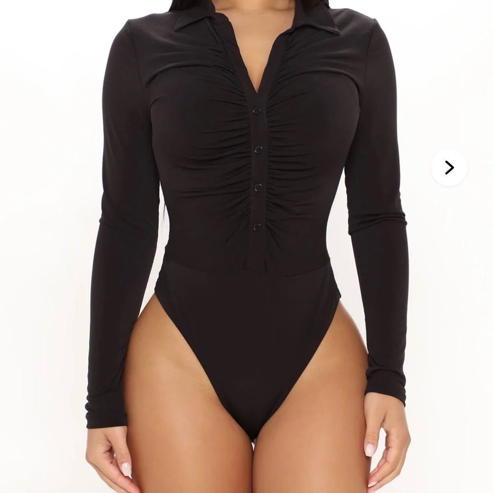 Black Long Sleeve Bodysuit